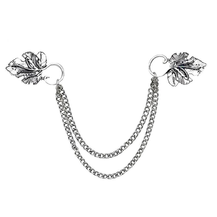 Fashionable Chain Brooch Trendy Chest Jewelry Gift With European Pattern For Shawl And Clothing Accessories