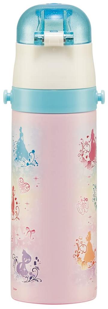 Skater Stainless Steel Kids Water Bottle Direct Drinking 470ml Disney Princess 22 Girls Children's SDC4-A