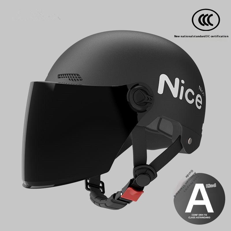 Electric Motorcycle Helmet Men's and Women's Battery Car Riding Sun Protection Summer Four Seasons Universal Helmet
