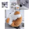 Cute Cartoon Plush Dog And Cat Pendant Keychain Soft Toy Stylish Accessory