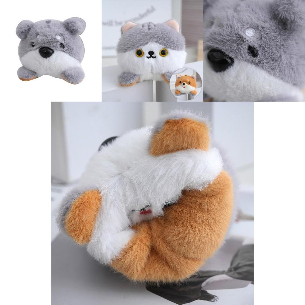 Cute Cartoon Plush Dog And Cat Pendant Keychain Soft Toy Stylish Accessory