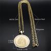 Horse Head Christian Pendant Necklace for Men Hip Hop Stainless Steel Rhinestone Animal Lucky Jewelry Gift for Boyfriend NZZZ498