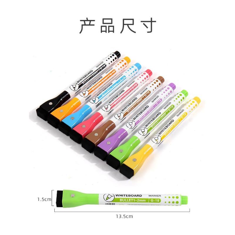 Magnetic Erasable Water Based Fine Tip Whiteboard Marker For Drawing Writing