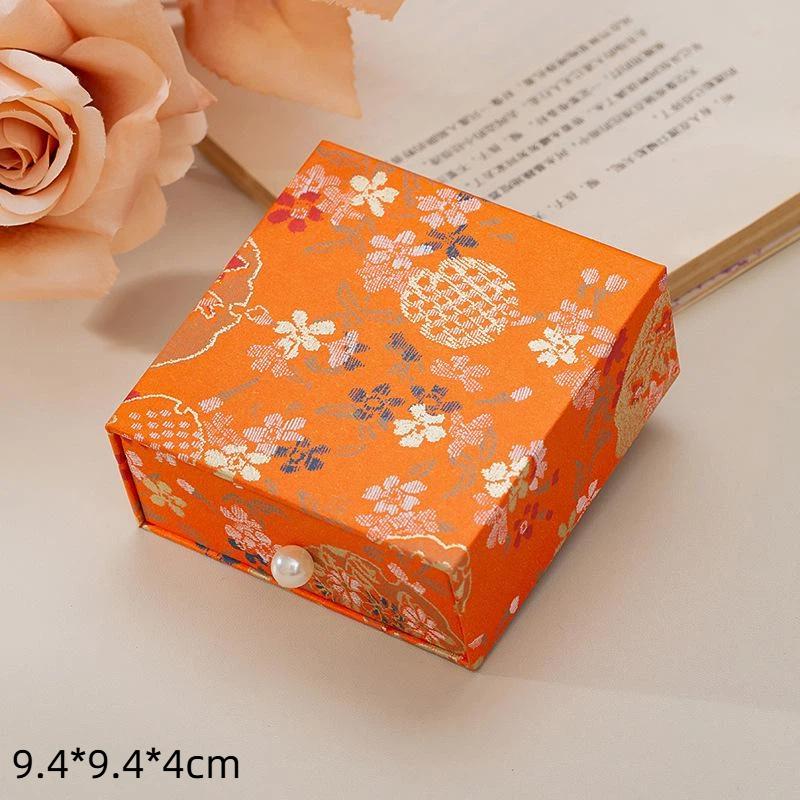 1Pcspaper Jewelry Holder Floral Chinese Jewelry Box Drawer Jewelry Packaging Exquisite Wedding Gift Box For Wedding Gift