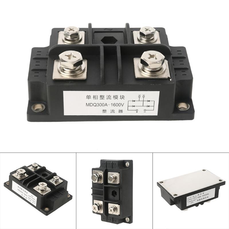 MDQ 4-terminal Black Single Phase Charger Diode Bridge Rectifier 300A High Power 1600V Bridge Rectifier Module Board