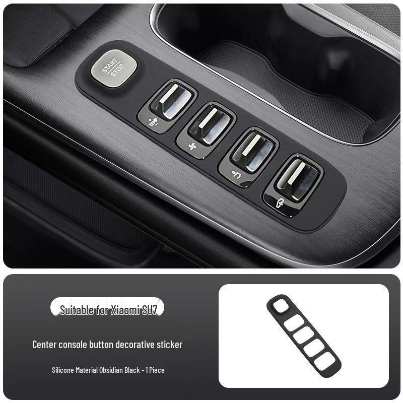 Silicone Non-slip Protective Sticker for Xiaomi SU7 Central Control Panel Interior Accessories