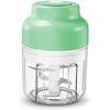 2026 Upgrade Electric Garlic Chopper Mini, 320 Ml Small Garlic Chopper Mincer with 6 Stainless Steel Blades, Portable Rechargeable Cordless Chopper