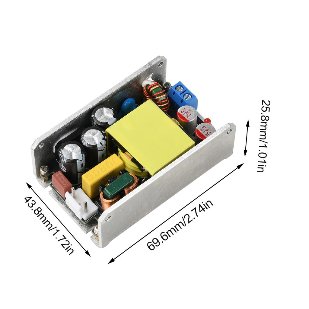100W/120W/150W/180W Gallium Nitride Adjustable Power Module AC 95-265V to DC 24V4A 12V8A AC190-265V to DC9-30V Output