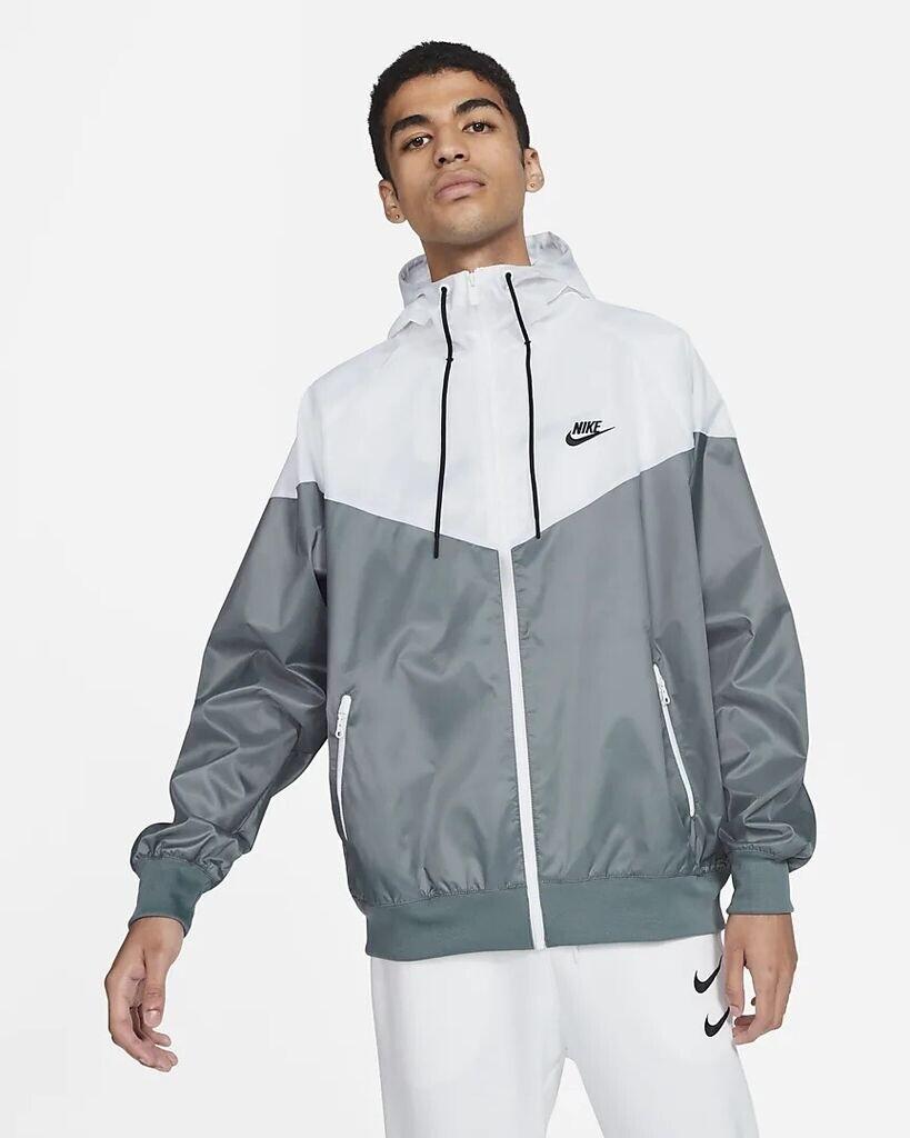 Куртка Nike Sportswear Windrunner (DA0001) темно-дымчатый серый/белый/темно-дымчатый серый/черный