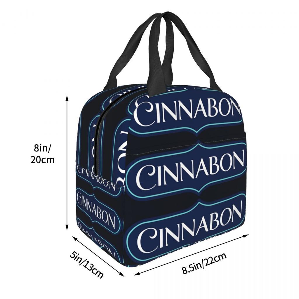 Cinnabon Resto Insulated Lunch Bag for Kids School Cooler Thermal Food Box Tote Portable Lunch Boxes Container