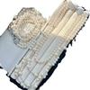 Vintage Multi-Layer Design Gypsy Artificial Crystal Pearl Sweater Chain Necklace Collarbone Chain