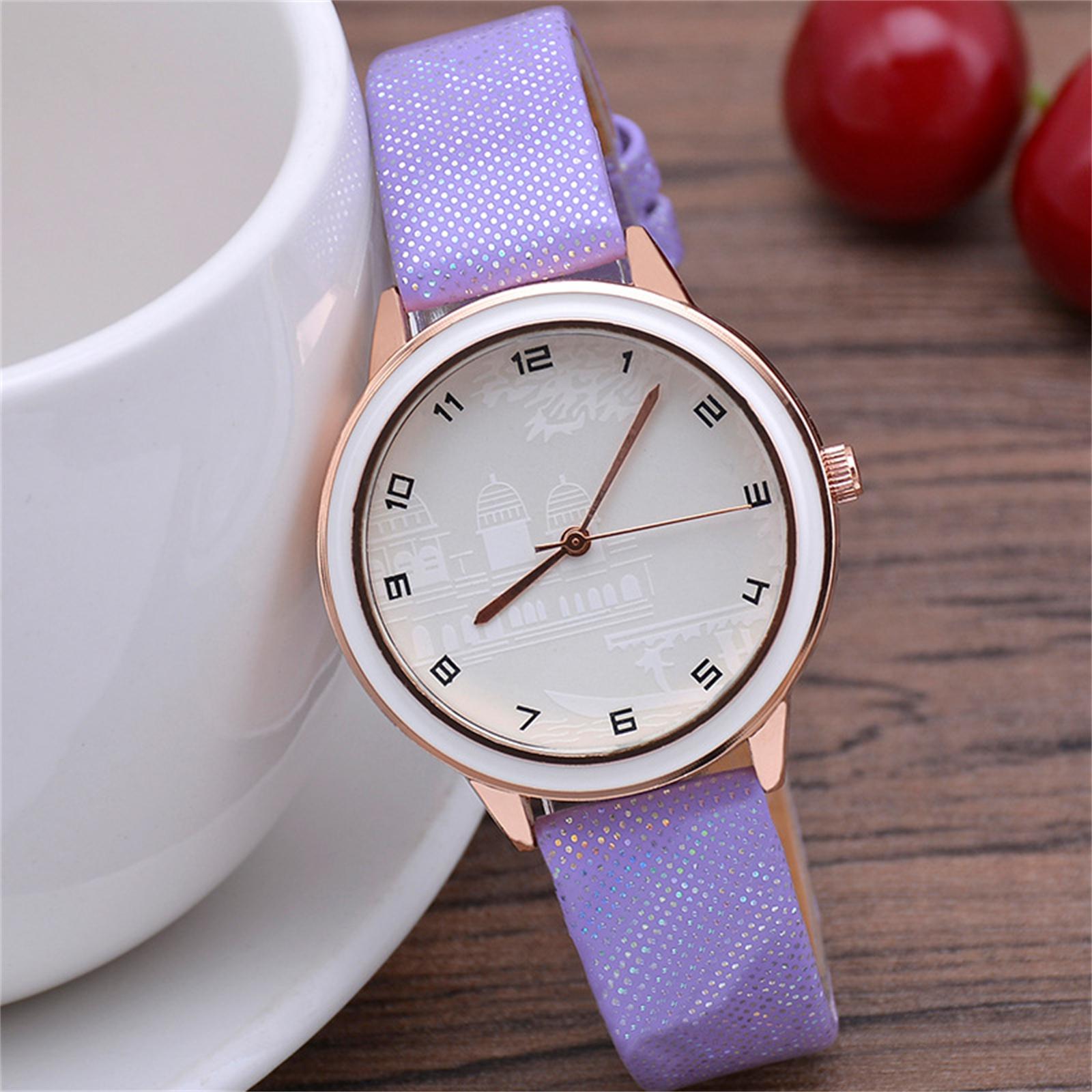 

Женские модные кожаные часы One Size