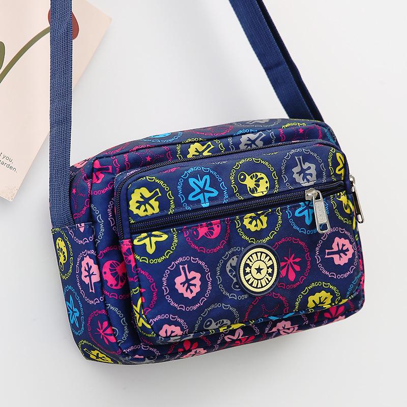 Floral Oxford Cloth Crossbody Bag for Women - Versatile Canvas Bag for Moms and Seniors