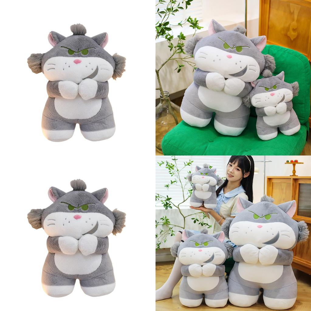 Lucifer Cat Plush Toy With Short Pile Fabric For Kids And Collectors