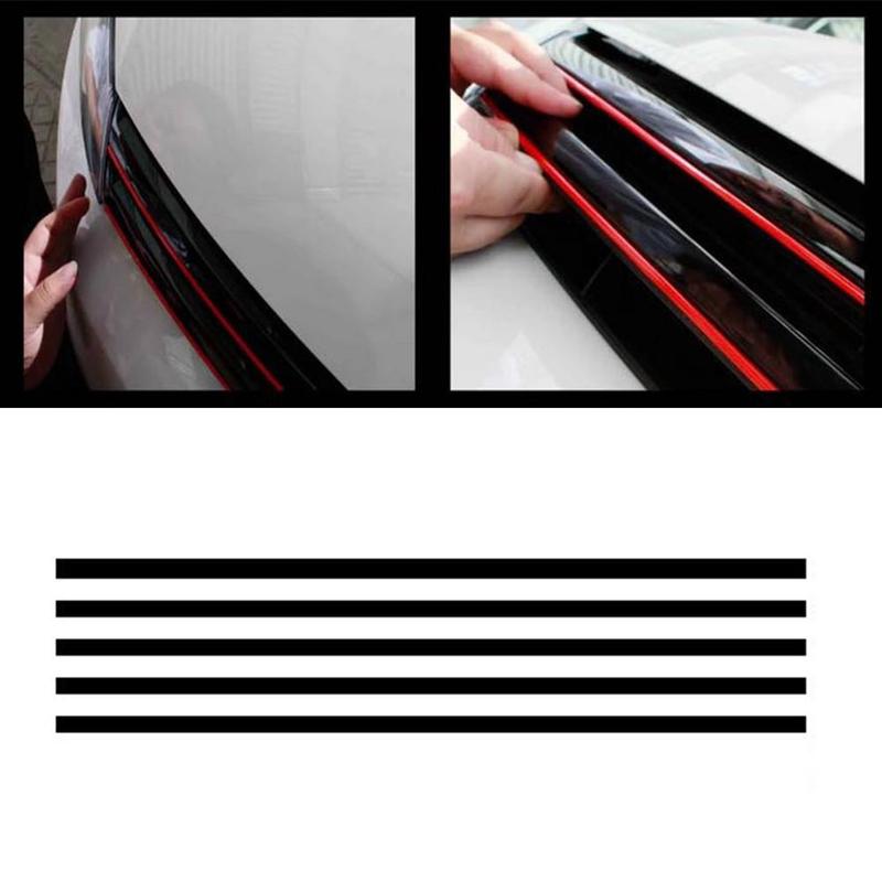 Reflective Car Strips Sticker Front Hood Grill Decals Waterproof Automobile Decoration Car Stickers for VW Golf Tiguan