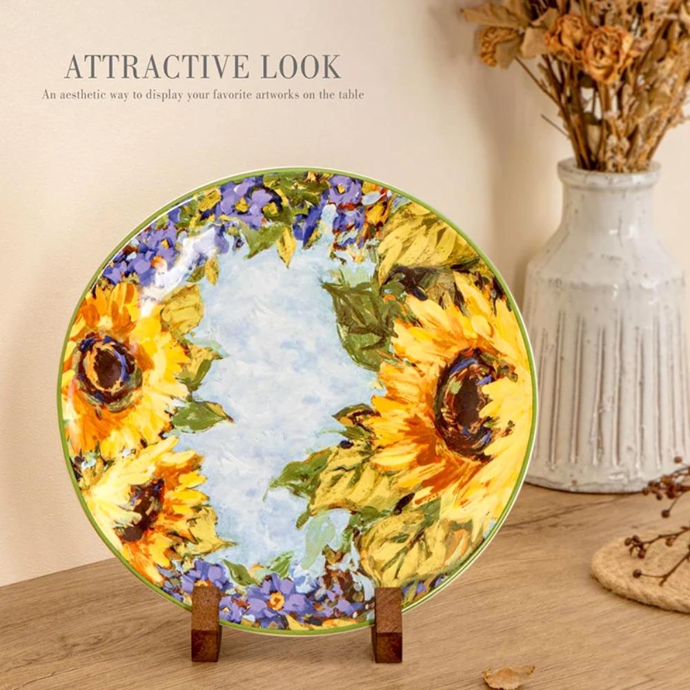 Practical Picture Frame Stand Retro Desktop Cookbook Holder Music Album Rack  For Apartment Home