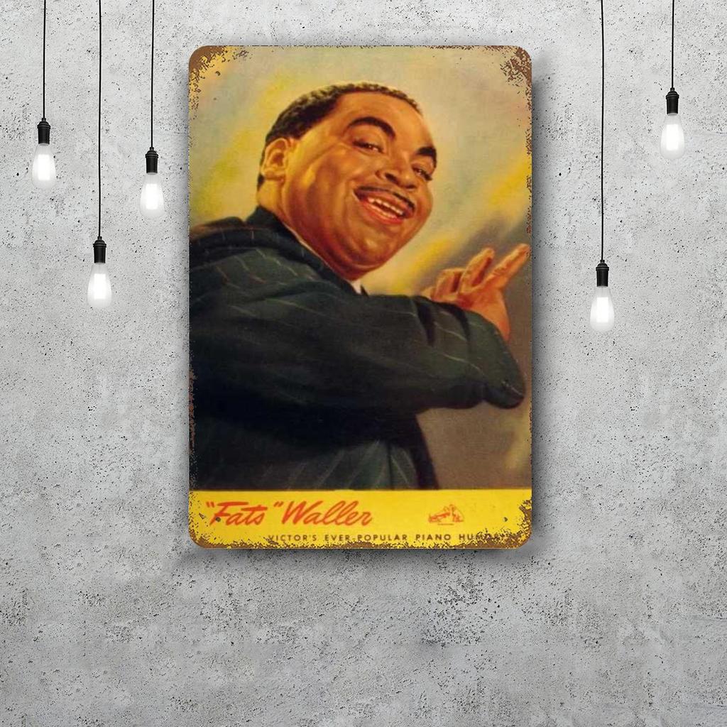 Fats Domino Decor Poster Vintage Tin Sign Metal Sign Decorative Plaque for Pub Bar Man Cave Club Wall Decoration