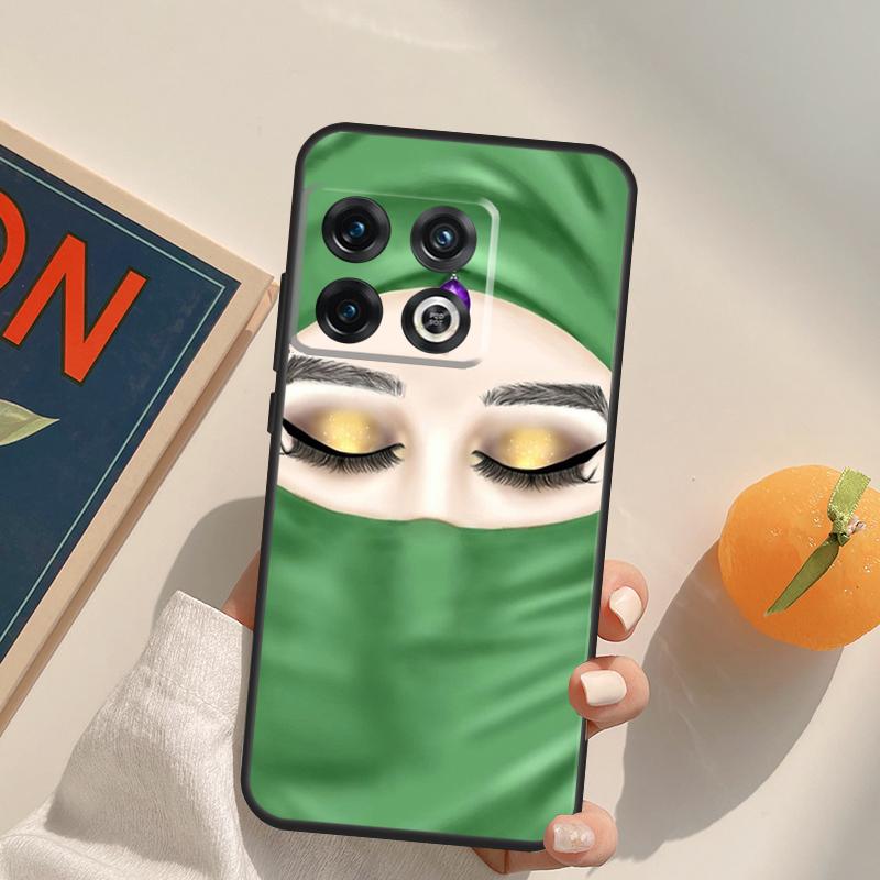 Muslim Islamic Girls Arabic Hijab Case For OnePlus 15 13 12 11 13R 12R 10T 8T 13T OnePlus Nord 5 CE 3 2 4 Lite N20 N30 Cover
