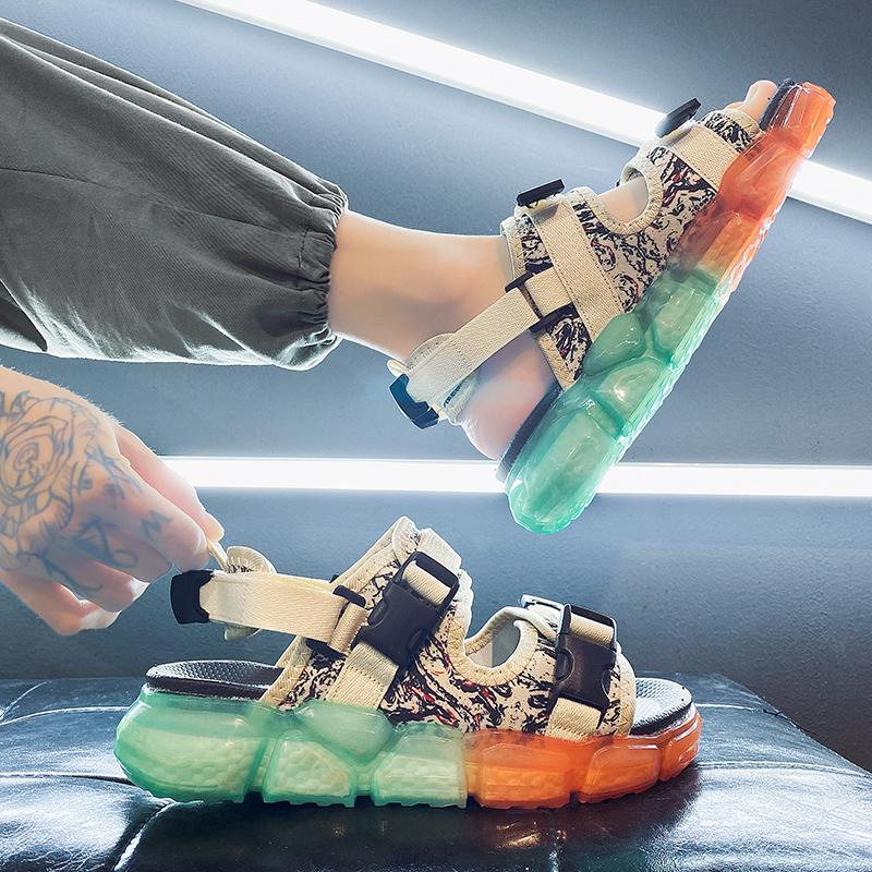 

Мужские летние сандалии на мягкой подошве для улицы - Повседневные пляжные и спортивные шлепанцы. 42