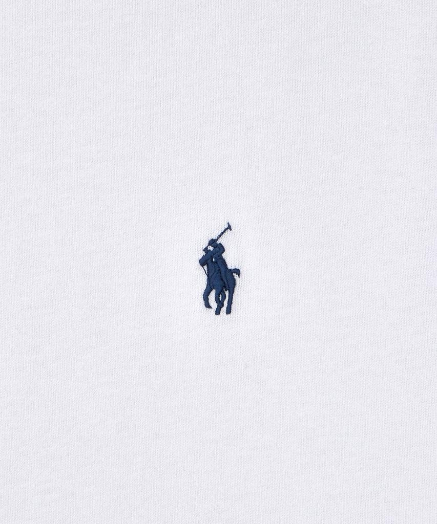 POLO RALPH LAUREN Koszulka z ciężkiej bawełny o klasycznym kroju - Biała