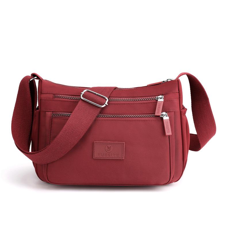 Lightweight Crossbody Bag Multi-Pocket Shoulder Bag Nylon Women s Bag