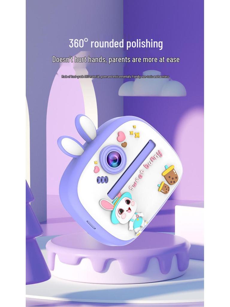 Instant Print Digital Camera for Kids - Photography and Learning Toy for Birthdays
