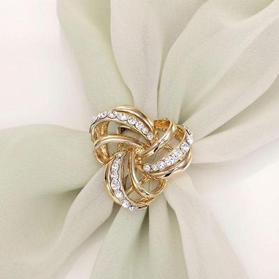 Korean High-End Flower Brooch with Rhinestone for Scarves