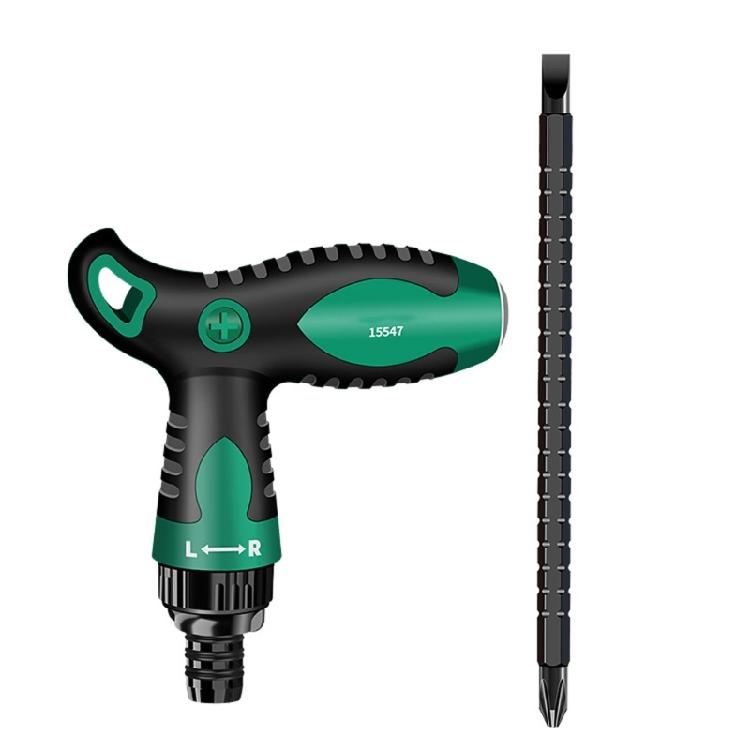 Telescopic Slotted Cross Screwdriver Set Extension Double Head T Shape Handle 1