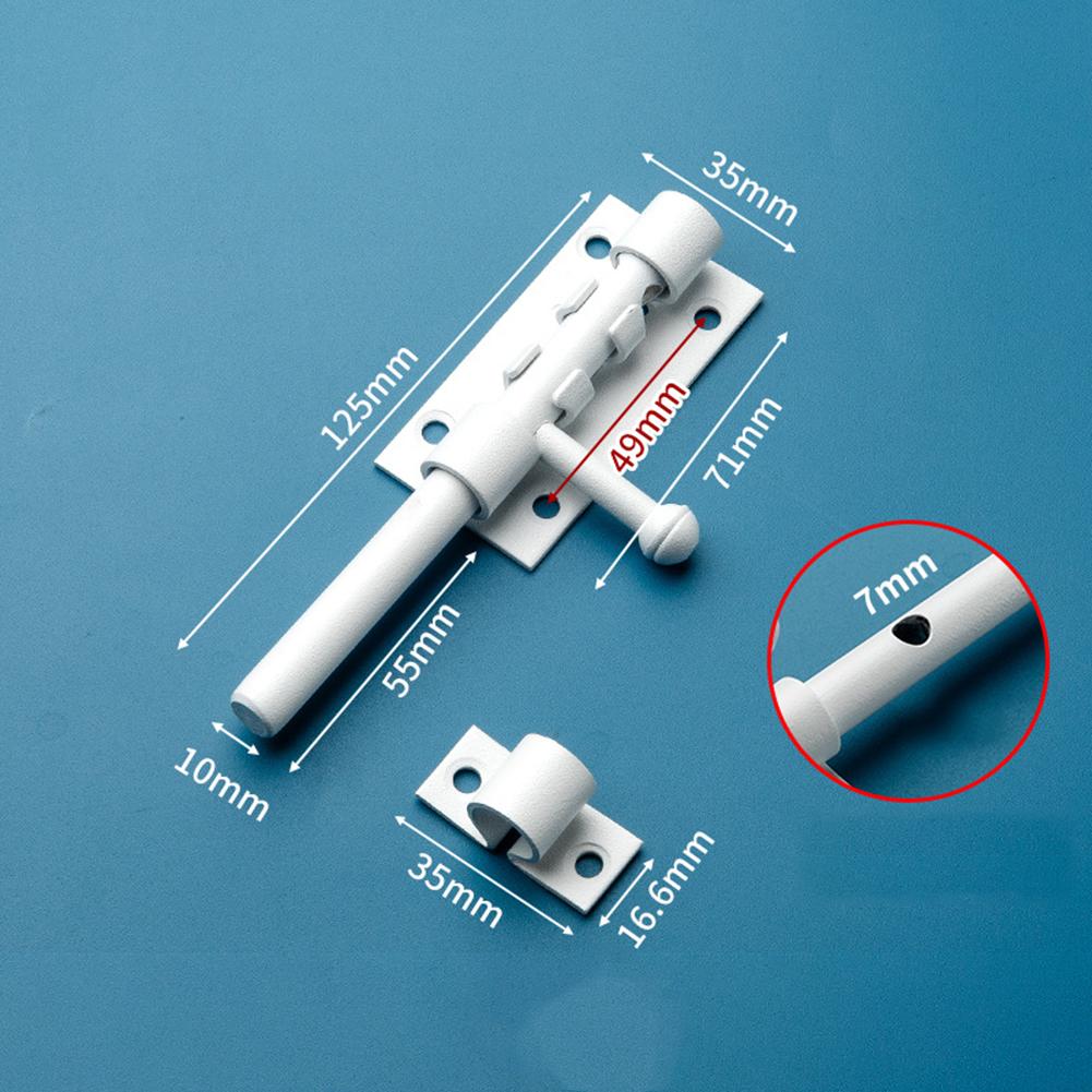 

Дверной болт из нержавеющей стали 304 с отверстием для замка, утолщенный болт из нержавеющей стали, оконные болты, защелка, пряжка для замка безопасности белый
