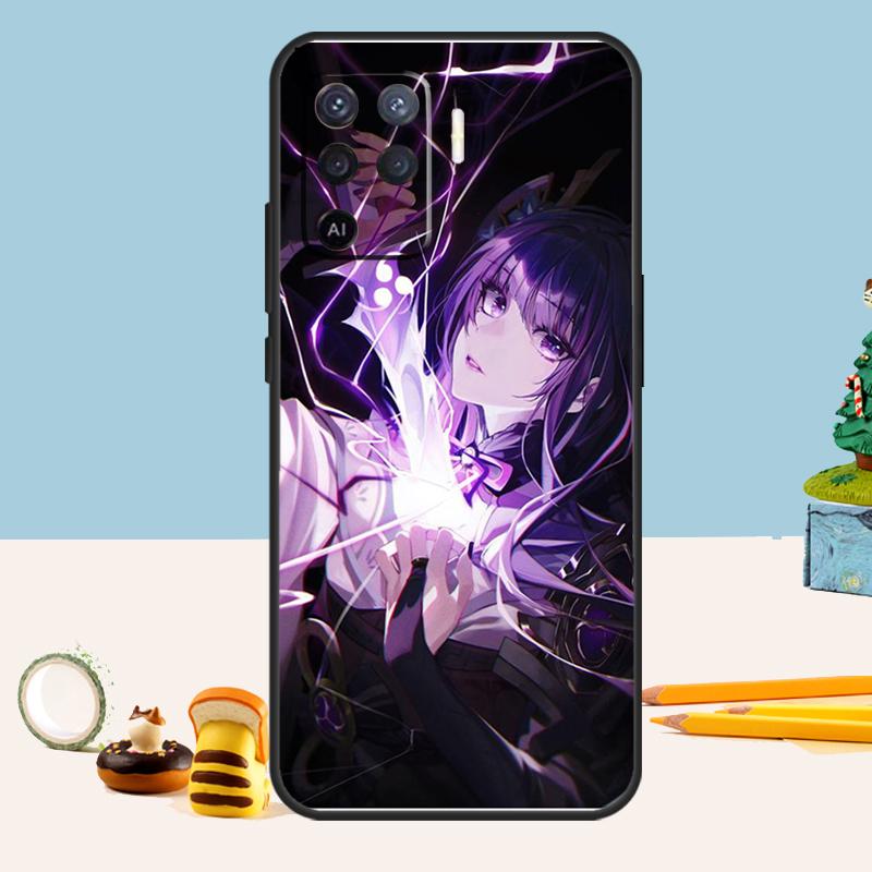 Raiden Shogun Genshin Impact Case For Oppo A5 A6 Pro A15 A16 A76 A96 A17 A57 A98 A58 A78 A18 A38 A54 A74 A94 A40 A60 A80