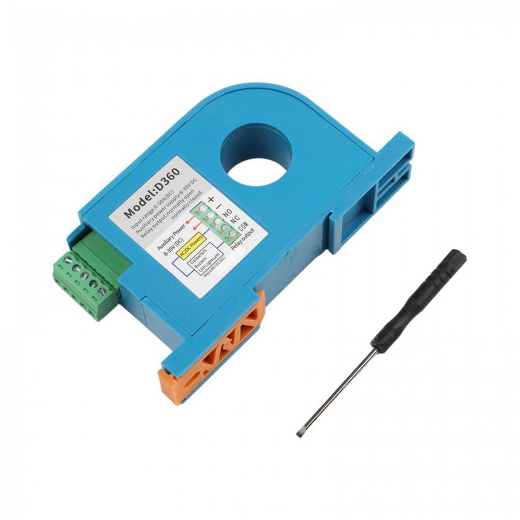 6A 240V AC/DC DC Current Sensing Switch DIN Sensor Through Hole Ampere Switch