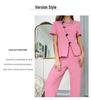 Breathable Long Sleeve Two-Piece Pajama Set for Women – Casual Fashion, Wearable Outside