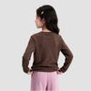 Girls' Antibacterial Long-Sleeve Rhinestone Bow T-Shirt