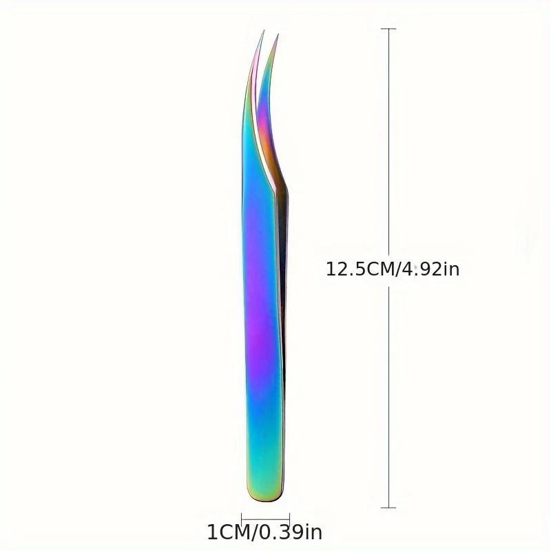 Stainless Steel Precision Tweezers with Storage Case Ultra-Sharp Blades for Eyebrows Blackheads Pimples Facial & Body  Care Tool