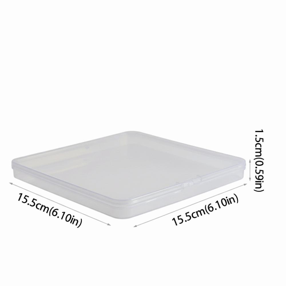 Square Shape Plastic Storage Box Plastic Material Square Storage Box Electronic Components Storage 15.5cm/6.10in