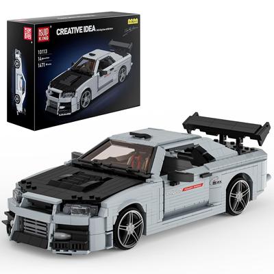 MOULD KING 10113 Technischer Auto-Baustein. Der MOC Skyline Sport Racing Automodellbausatz. Auto-Ziegelspielzeug für Kinder, Weihnachtsgeschenk