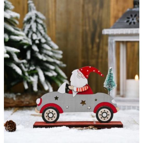 Cartoon LED Licht Schneehaus Holzornament Weihnachtsbaumdeko DIY Hängeanhänger Weihnachten Neujahrsparty Zuhause Navidad Deko