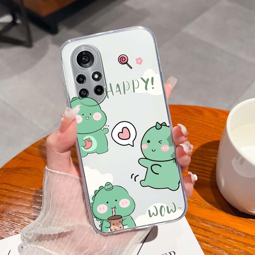 Case For Huawei Nova 8 9 10 11 Pro SE P Smart 2019 2020 Y60 Y70 Cute Black Cat Phone Cover Soft Slim TPU Shockproof Transparent Shell For Huawei Cases