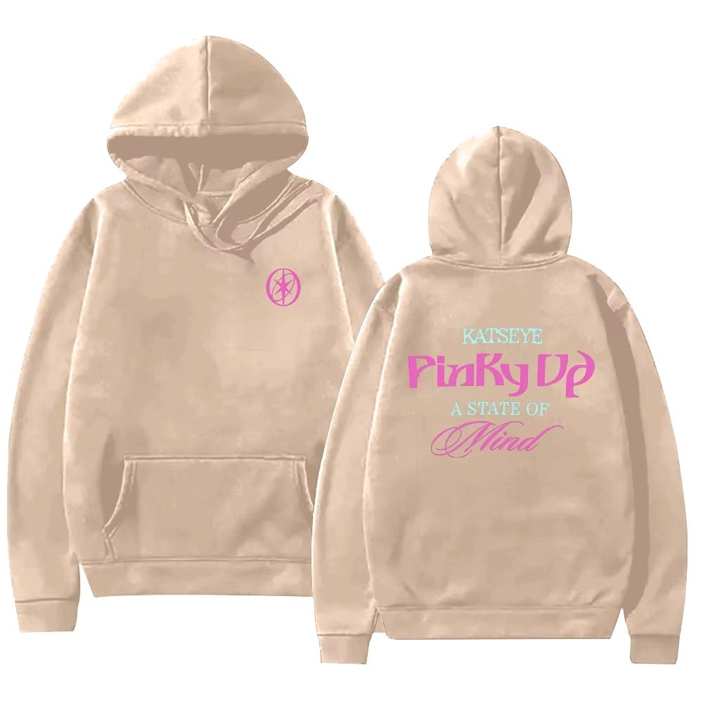 PINKY UP Kpop Katseye Print Hoodies Trendy Men Women Y2k Hoody Sweatshirt Fleece Oversized Loose Cozy and Versatile