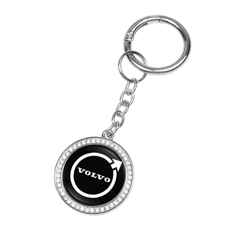 Car Logo Key Chain Pendant Keyring Metal Keychain For Volvo ES90 EC40 EX40 EM90 XC90 V90 V60 XC60 V40 S80 S60 S90 C40 XC40 V70 X