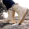 Männer Stiefel Männlich High Top Outdoor Stiefel Warme Plüsch Wüste Schuhe Berg Wandern Stiefel Qualität Leder Wasserdichte Schuhe