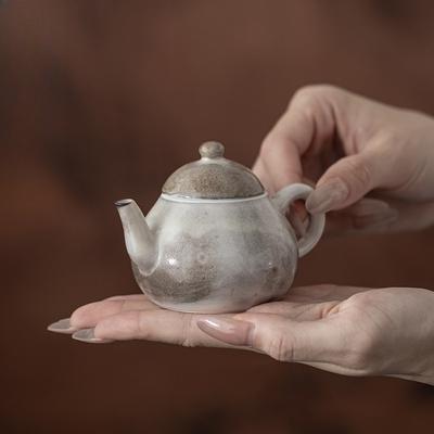 Broken Pot Household Ceramic Kung Fu Tea Set Positive Pot Chinese Retro Brewing Teapot One Person Drinking Teapot