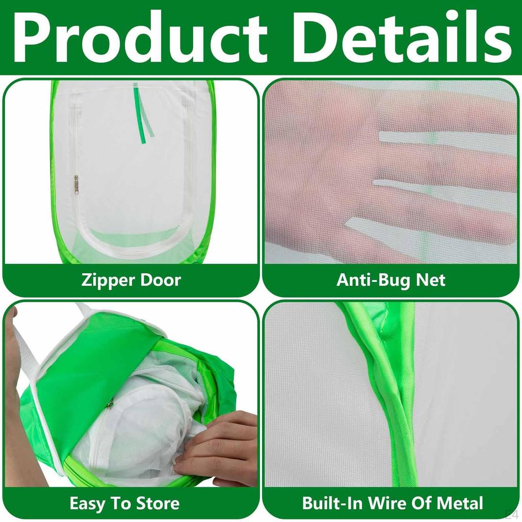 Garden Mesh Plant Cover Net Cage Guard Tent Foldable Protection Plants Protector Enclosure for