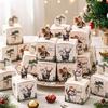 24-Pack Table Ornament Christmas Gift Treat Box Paper Xmas Dessert Box  for Xmas Event