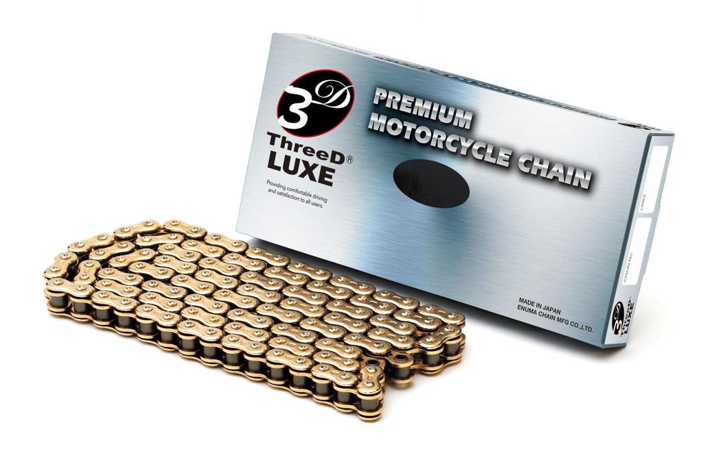 ThreeD LUXE 520 size 104L MLJ Gold color NX ring seal chain (GP;GP) (caulked joint)