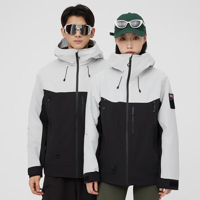 

G·TENNA HS1888 Unisex 3-in-1 Cloud Velvet Cotton Hooded Jacket XS