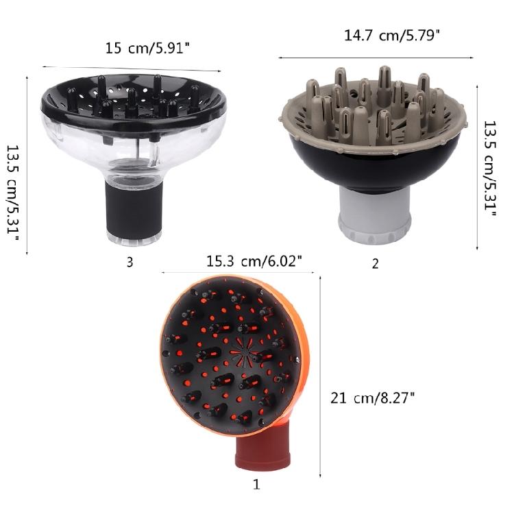 Universal Hair Diffuser Adaptable for Blow Dryers with D-1.5-Inch To 1.9-Inch