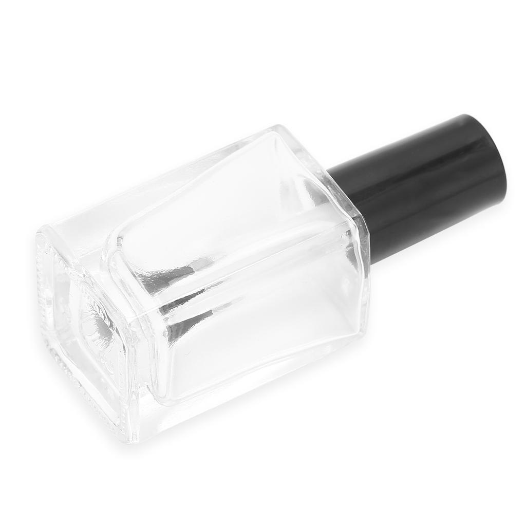Transparent Empty Nail Polish Bottle with Cap Brush Clear Nail Polish Container 10ml