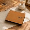 Anti-fouling Photo Album Scrapbook, Horizontal Loose-Leaf with Waterproof Thickened Film Pages, Coil Binding Flat-Lay Design Refillable for