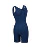 Lenomasuyeongbog Women'S Basic U-Back 2.5-Part Half-Body Swimsuit Navy Rn-Lf2F564-Nv